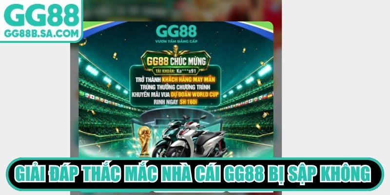 Giải đáp thắc mắc nhà cái GG88 bị sập không từ các chuyên gia