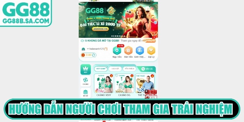 Hướng dẫn người chơi tham gia trải nghiệm an toàn tại hệ thống GG88