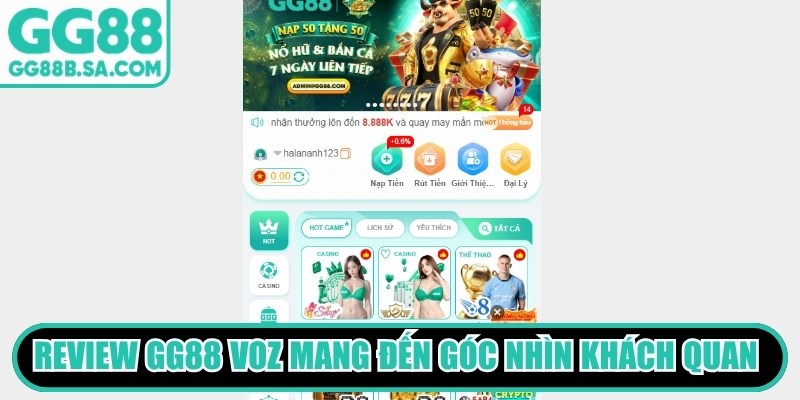 Review GG88 Voz mang đến góc nhìn khách quan về sân chơi online uy tín